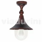 Garden ceiling lamp in die-cast aluminium made in Italy, Anusca Viadurini