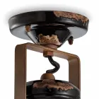 Ceiling lamp ceramic spotlight ceiling, glass and metal Bryanna Viadurini