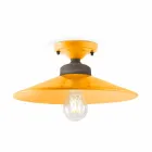 Ceiling lamp Design ceiling ceramic and brass Cecilia Viadurini