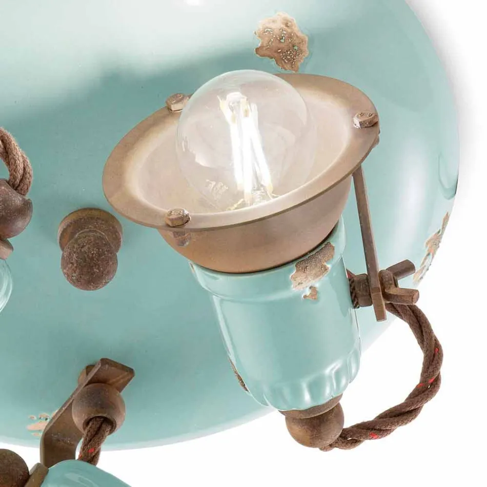 design ceiling lamp with three spotlights industrial style Allison Ferroluce Viadurini