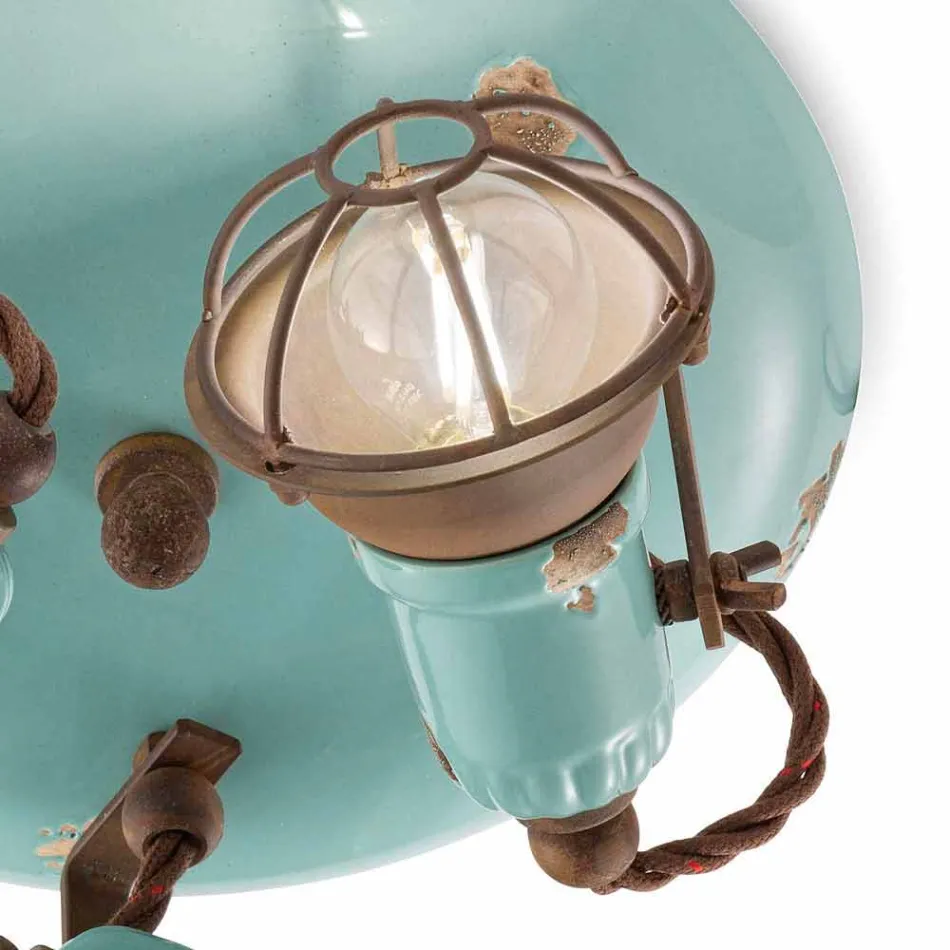 design ceiling lamp with three spotlights industrial style Allison Ferroluce Viadurini