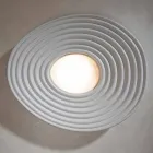 Modern Design Lounge Ceiling Lamp in Matt White Plaster - Licorice Viadurini