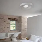 Modern Design Lounge Ceiling Lamp in Matt White Plaster - Licorice Viadurini