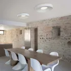Modern Design Lounge Ceiling Lamp in Matt White Plaster - Licorice Viadurini