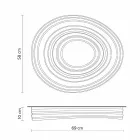 Modern Design Lounge Ceiling Lamp in Matt White Plaster - Licorice Viadurini