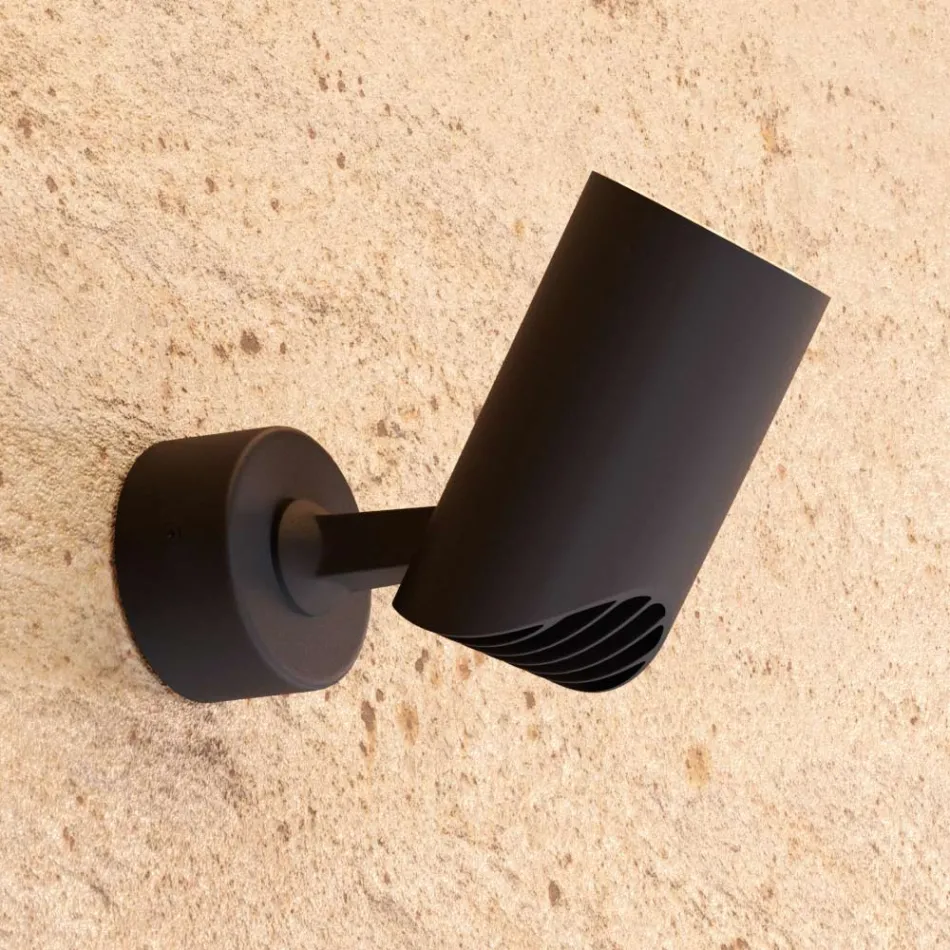 Adjustable Spotlight Ceiling Light in White or Black Aluminium 4 Pieces - Lazzaro Viadurini