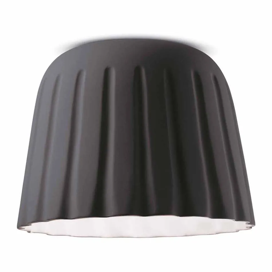 Vintage Design Ceramic Ceiling Light Made in Italy - Ferroluce Madame Grès Viadurini
