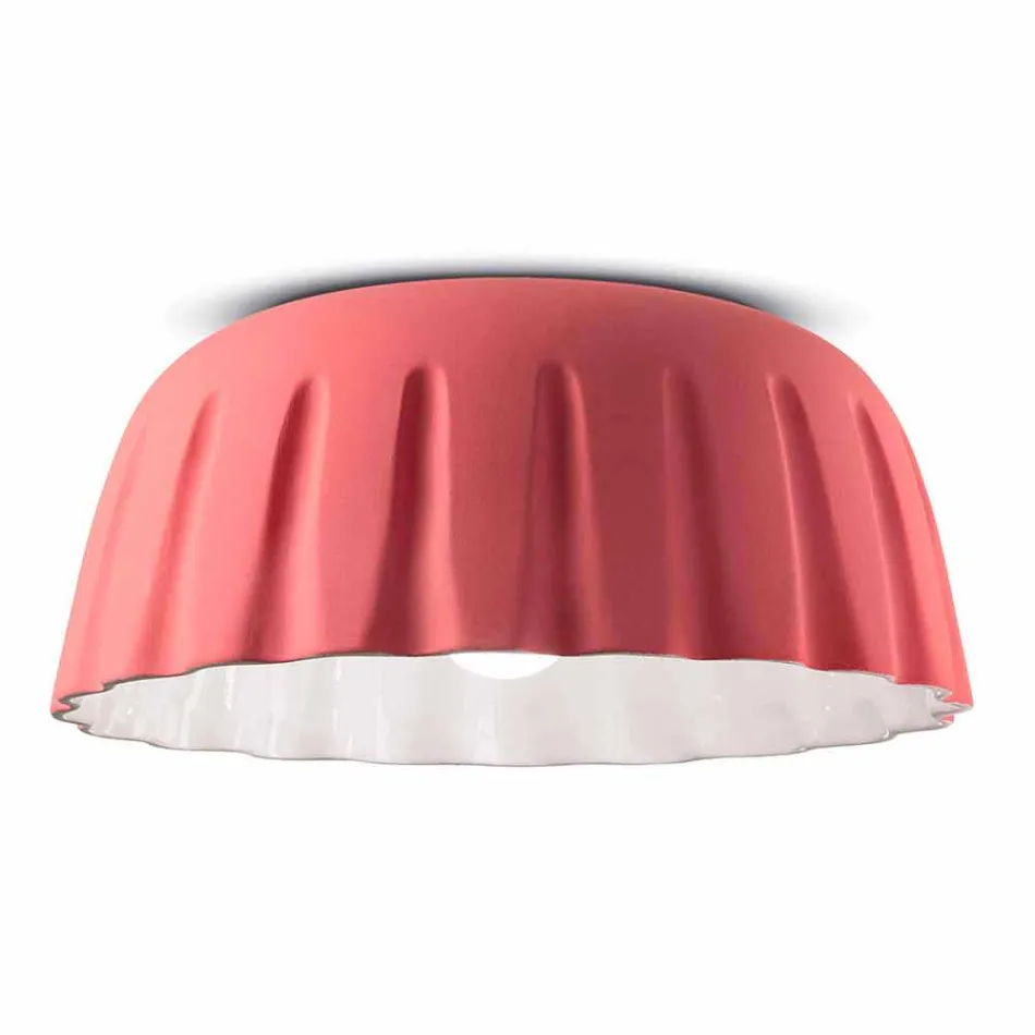 Vintage Design Ceramic Ceiling Light Made in Italy - Ferroluce Madame Grès Viadurini