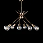 Brushed Bronze Iron Ceiling Light Made in Italy for Interior Decor - Warsaw Viadurini