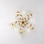 Ivory Lacquered Iron Ceiling Light Made in Italy for Interior Decor - Marrakech Viadurini