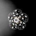 Lacquered Iron Ceiling Light Made in Italy for Interior Decor - Capri Viadurini