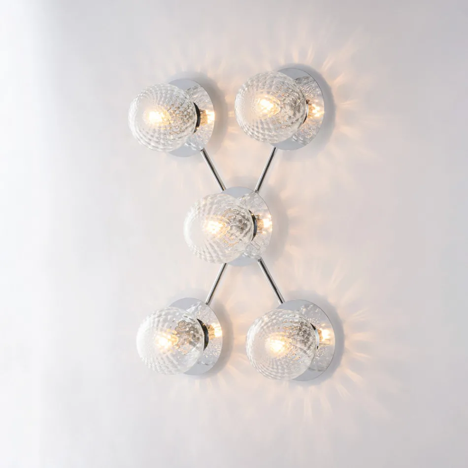 Made in Italy Iron Ceiling Light for Interior Decorating - Como Viadurini