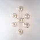 Made in Italy Iron Ceiling Light for Interior Decorating - Como Viadurini