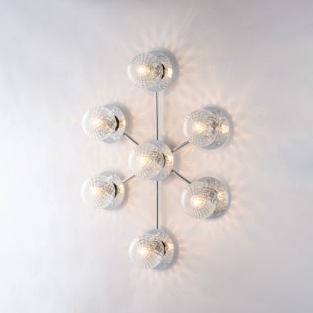 Made in Italy Iron Ceiling Light for Interior Decorating - Como Viadurini