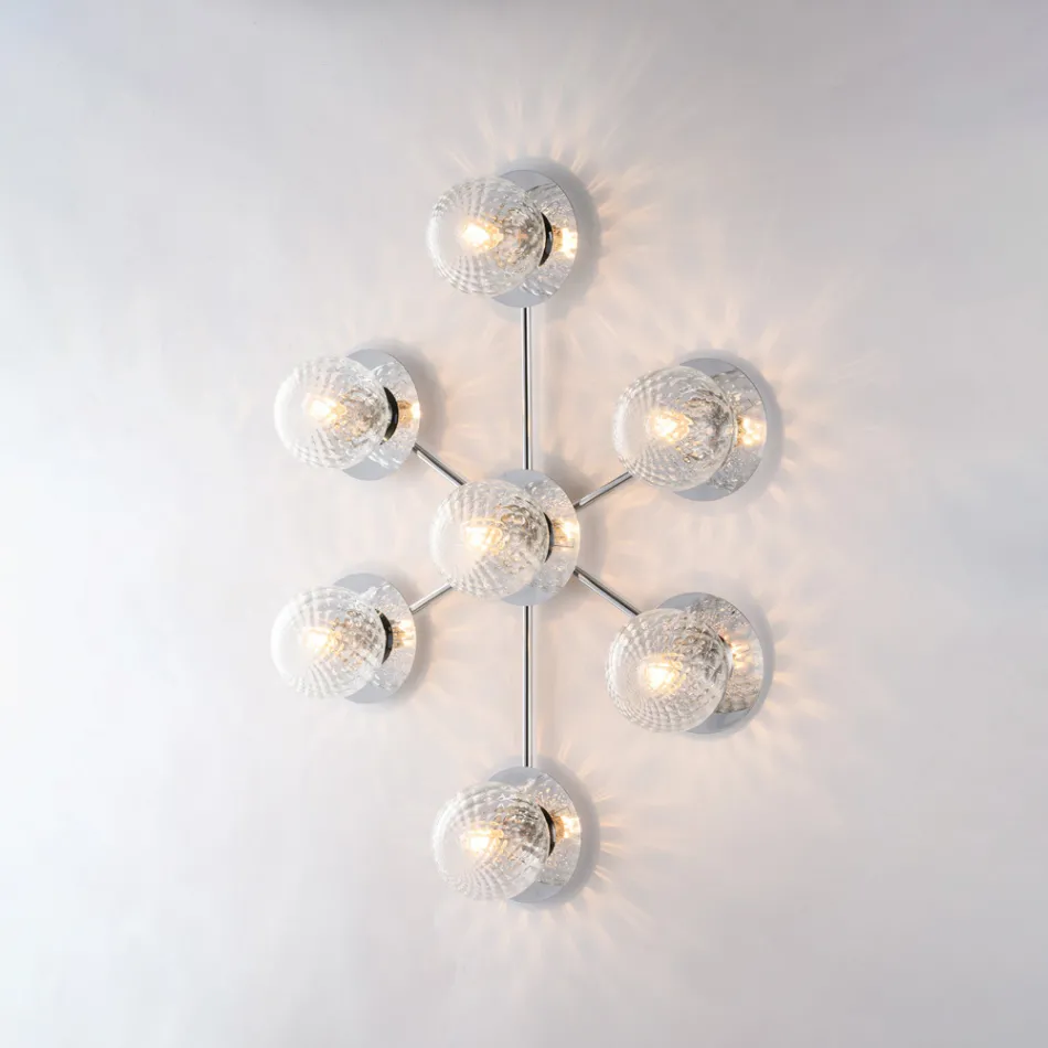 Made in Italy Iron Ceiling Light for Interior Decorating - Como Viadurini