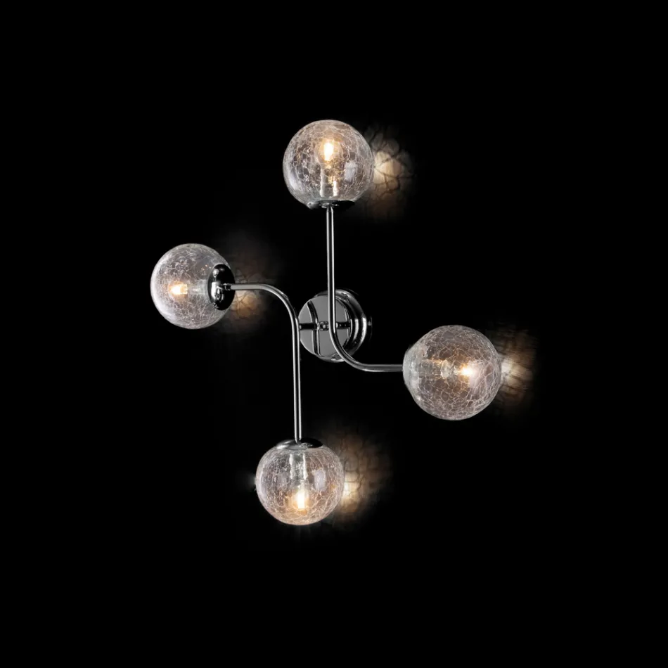 Made in Italy Iron Ceiling Light for Interior Decor - Delos Viadurini