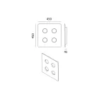 Glazed Tuscan Majolica Ceiling Lamp Made in Italy - Toscot Vivaldi Viadurini