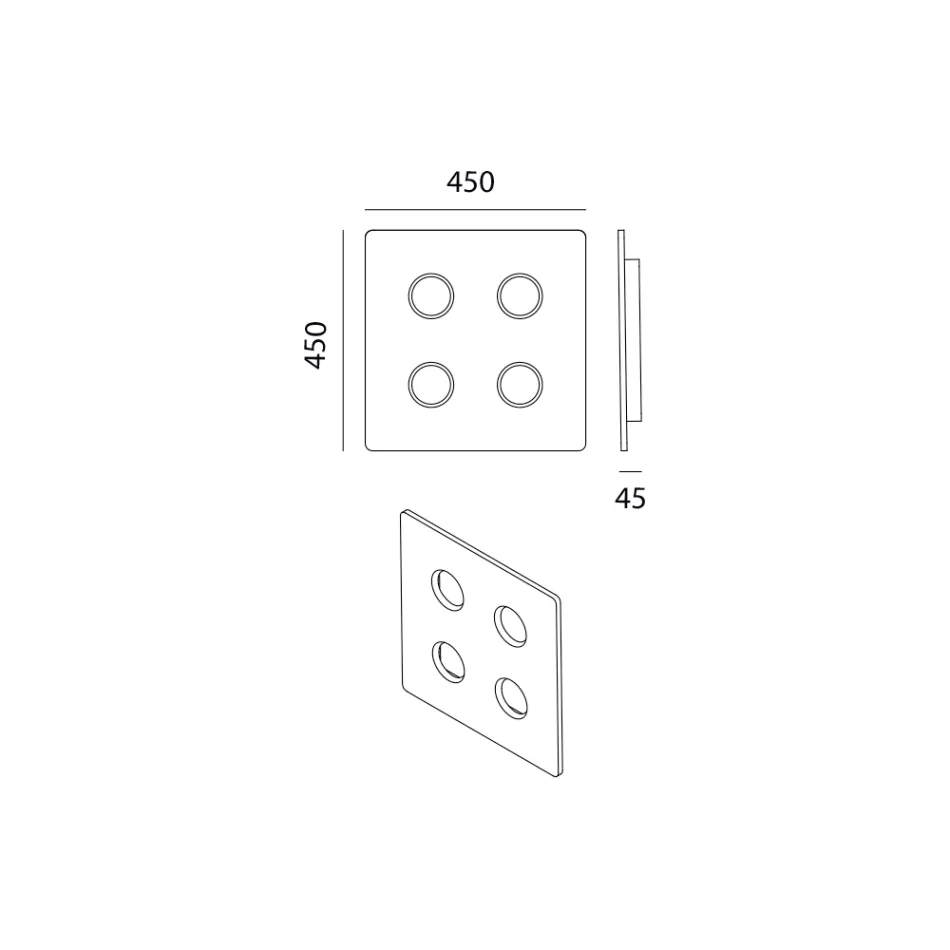 Glazed Tuscan Majolica Ceiling Lamp Made in Italy - Toscot Vivaldi Viadurini