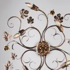 Italian-made chrome LED ceiling light for modern spaces – Fiore Viadurini