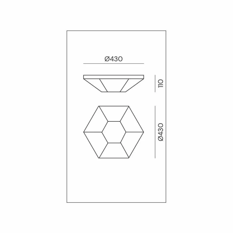 Vintage Burnished Brass and Glass Ceiling Lamp 2 Sizes - Hardcover by Il Fanale Viadurini