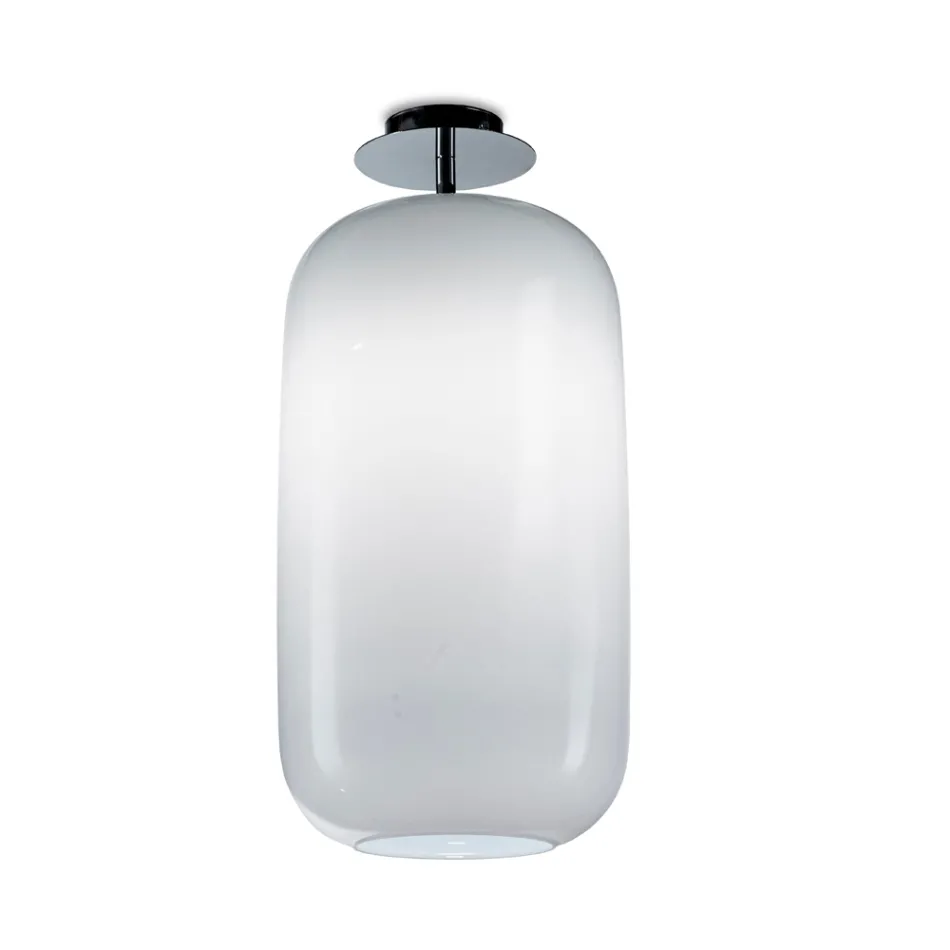 Hand-Blown Glass Ceiling Light, Handcrafted in Italy - Soffio Viadurini