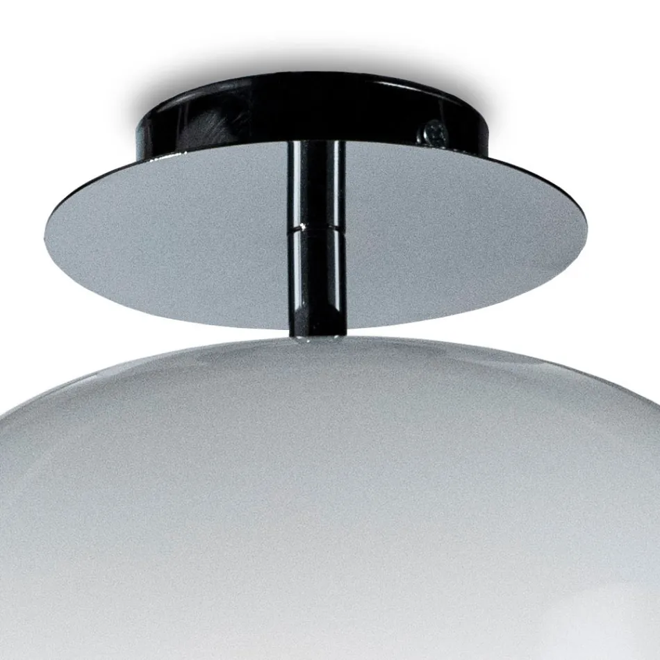 Hand-Blown Glass Ceiling Light, Handcrafted in Italy - Soffio Viadurini