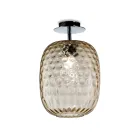 Ceiling Light in Blown Glass, Cased or Transparent, Made in Italy - Calima Viadurini