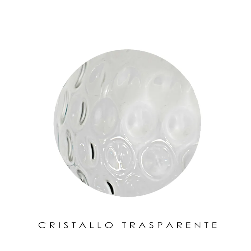 Venetian Glass Ceiling Light with Various Finishes Made in Italy - Sibilla Viadurini