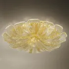 Ceiling lamp in Venetian Glass and White Metal Made in Italy - Artemide Viadurini