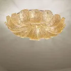 Ceiling lamp in Venetian Glass and White Metal Made in Italy - Artemide Viadurini