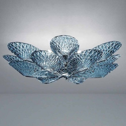 Modern Venetian Glass Ceiling Lamp Handmade in Italy - Minos Viadurini
