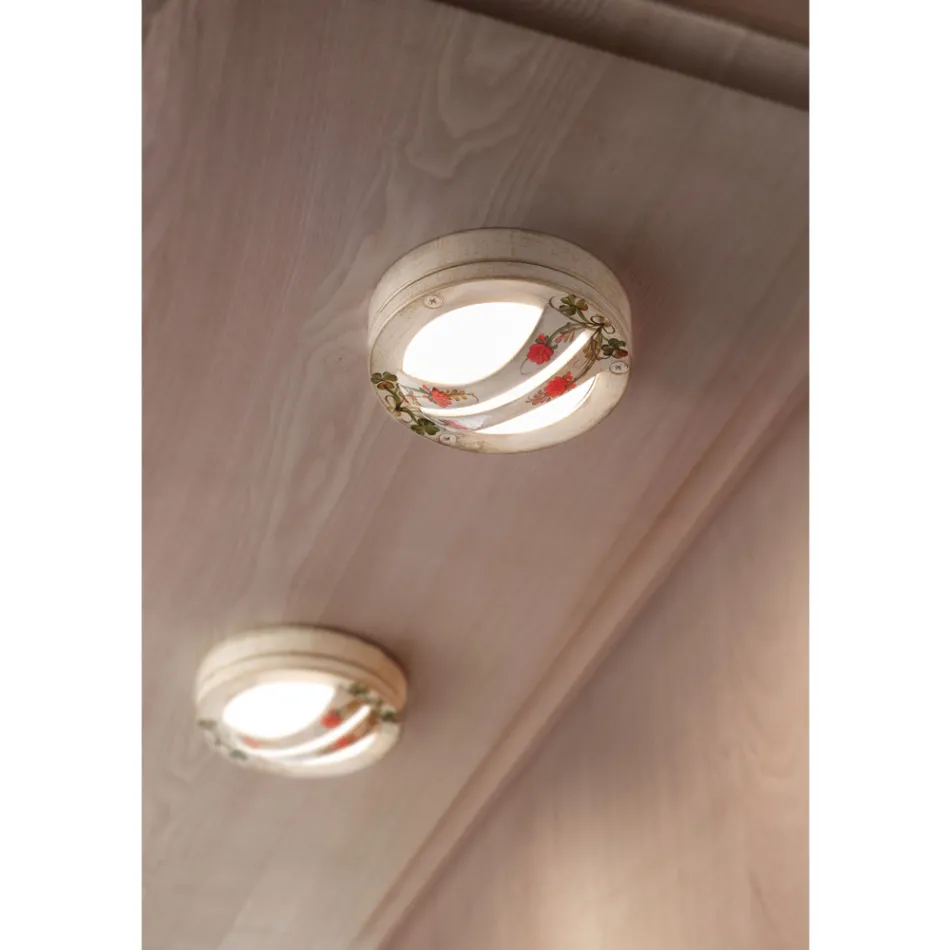 Ceiling or Wall Lamp for Outdoor in Hand Painted Aluminium - Brindisi Viadurini