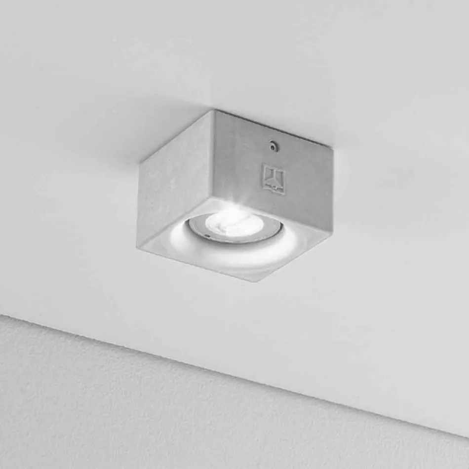 Modern square design ceiling plaster or cement Nadir Viadurini