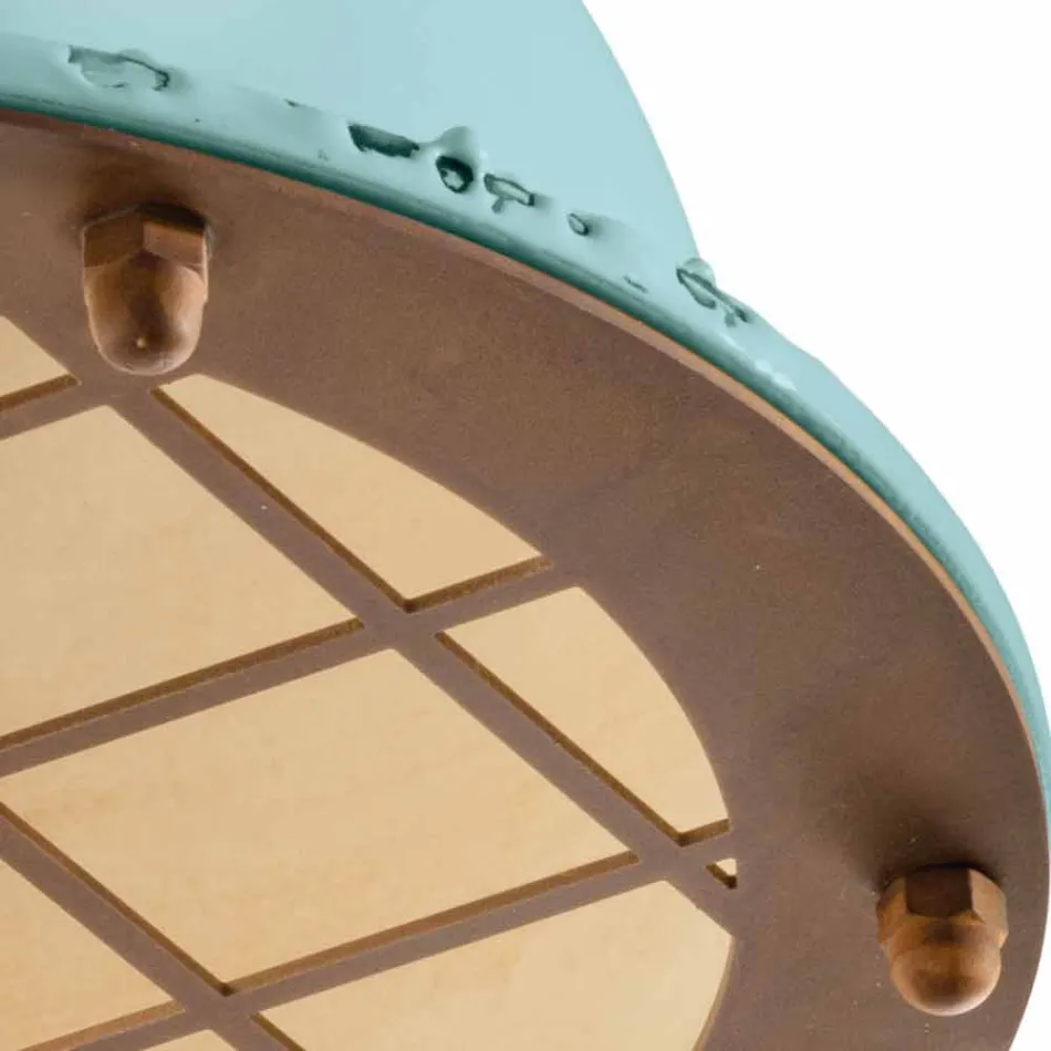 Ceiling nautical style ceramic with grid Mary Ferroluce Viadurini