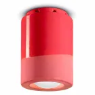 Vintage Ceiling Lamp in Ceramic Made in Italy - Ferroluce Pi Viadurini