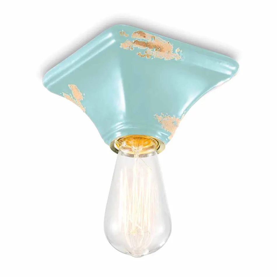 Ceiling ceramic vintage square base Ashley Ferroluce Viadurini