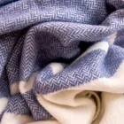 Ultra-Soft and Fluffy Wool Blend Plaid Made in Italy - Caldoso Viadurini