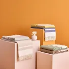 Ultra-Soft and Fluffy Wool Blend Plaid Made in Italy - Caldoso Viadurini