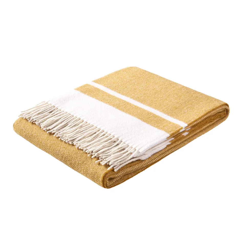 Ultra-Soft and Fluffy Wool Blend Plaid Made in Italy - Caldoso Viadurini