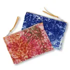 Artistic Hand Printed Clutch Bag, Unique Piece in Cotton, 2 Pieces - Viadurini by Marchi Viadurini
