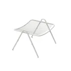 Garden Footstool with Galvanized Steel Structure Made in Italy - Elvia Viadurini