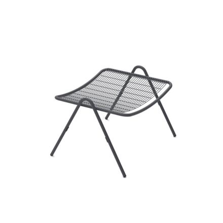 Garden Footstool with Galvanized Steel Structure Made in Italy - Elvia Viadurini