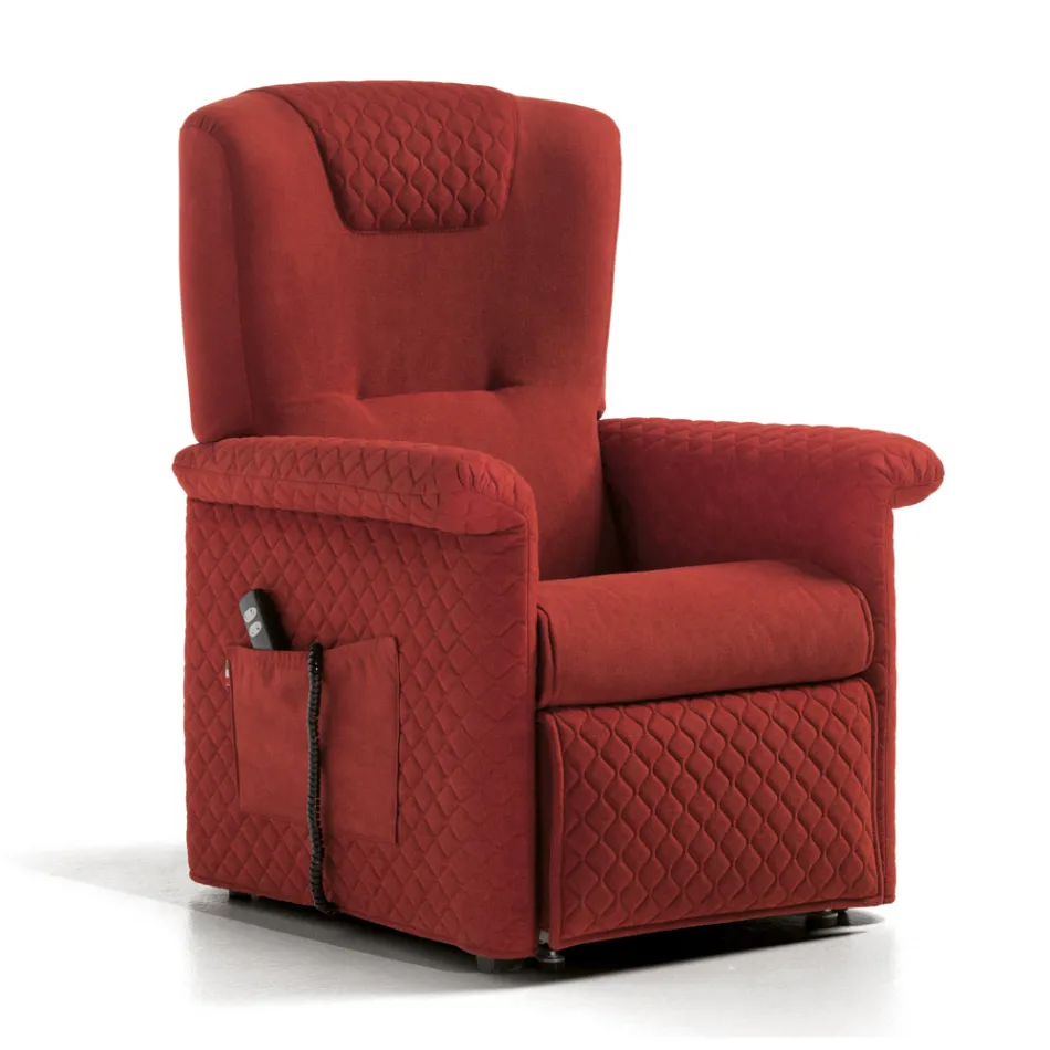Lift Chair with 2 Motors and Lift/Relax/Bed Functions Made in Italy - Giorgia Viadurini