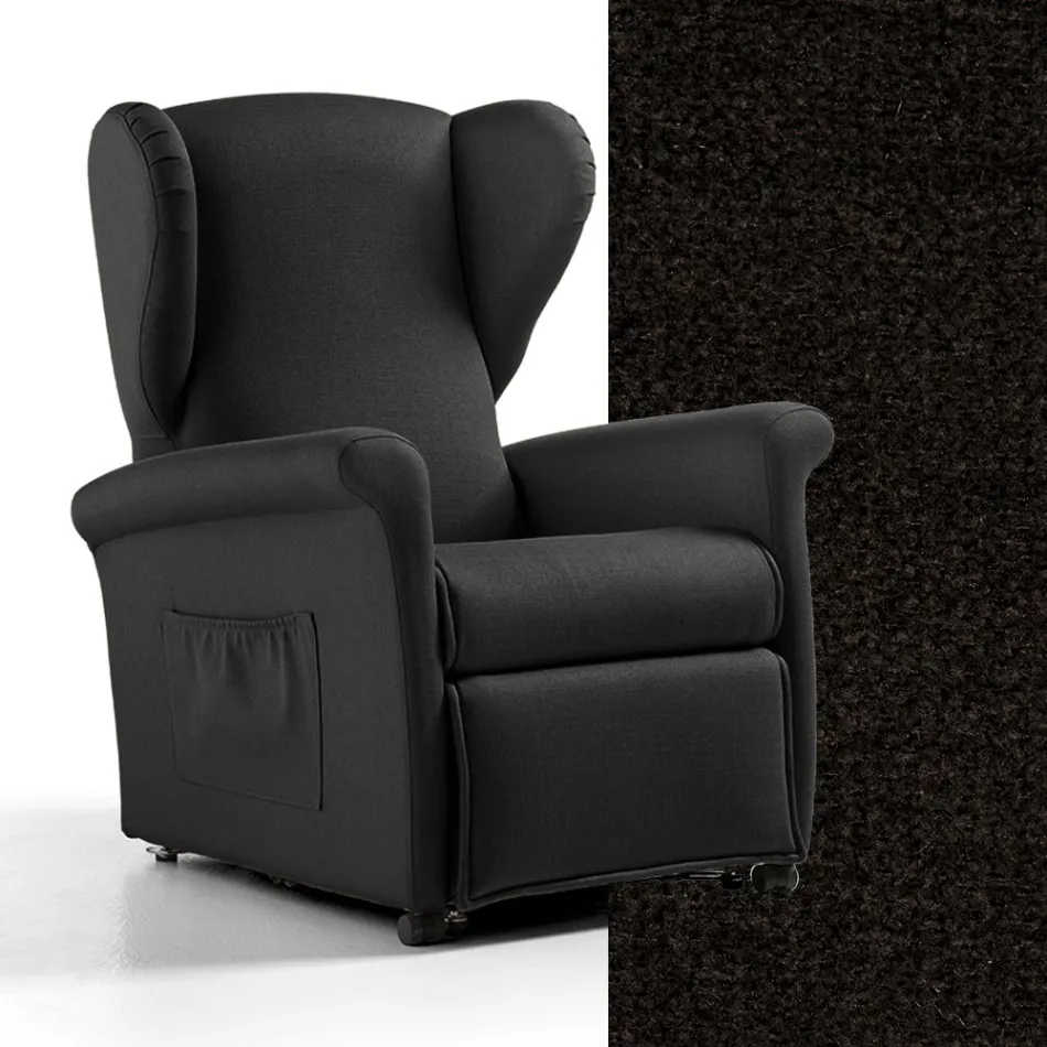 Lift Armchair with Lift, Relax and Bed Functions Made in Italy - Talita Viadurini