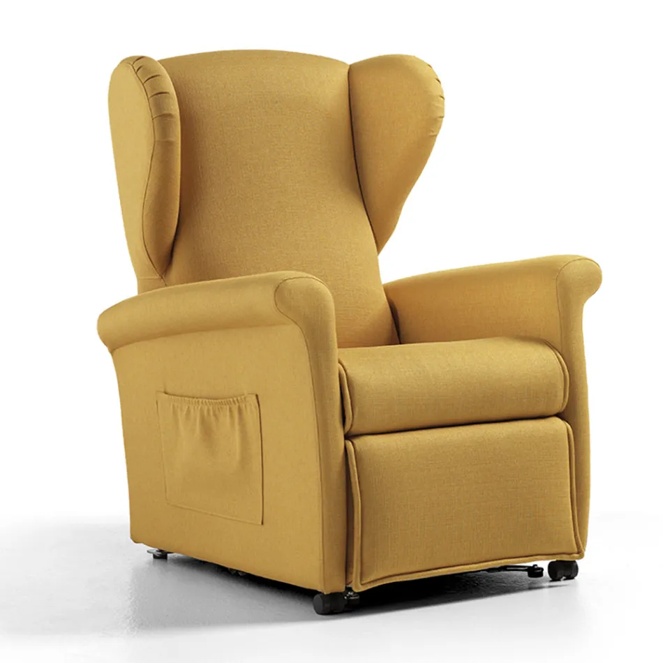 Lift Armchair with Lift, Relax and Bed Functions Made in Italy - Talita Viadurini
