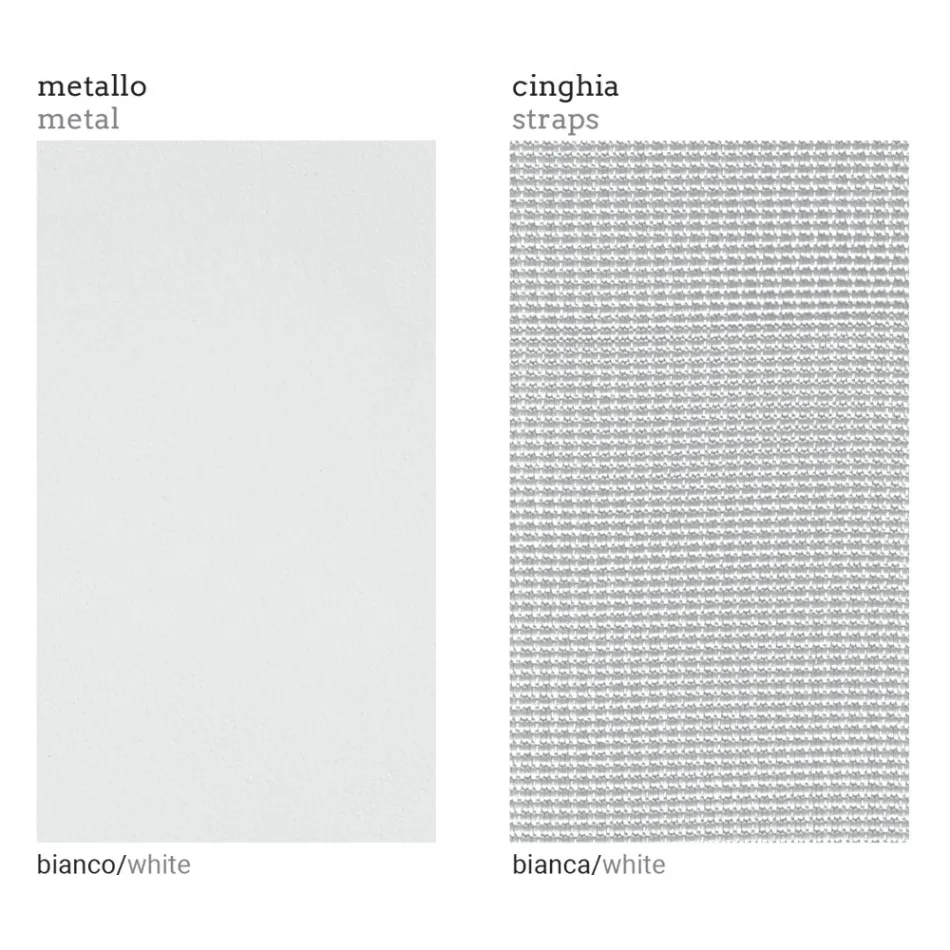 Right Corner Outdoor Armchair in Aluminium and Straps Made in Italy - Juliediv Viadurini