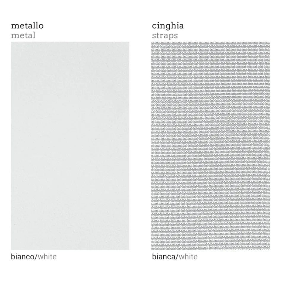 Left Corner Outdoor Armchair in Aluminium and Straps Made in Italy - Juliediv Viadurini