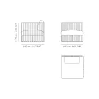 Left Corner Outdoor Armchair in Aluminium and Straps Made in Italy - Juliediv Viadurini