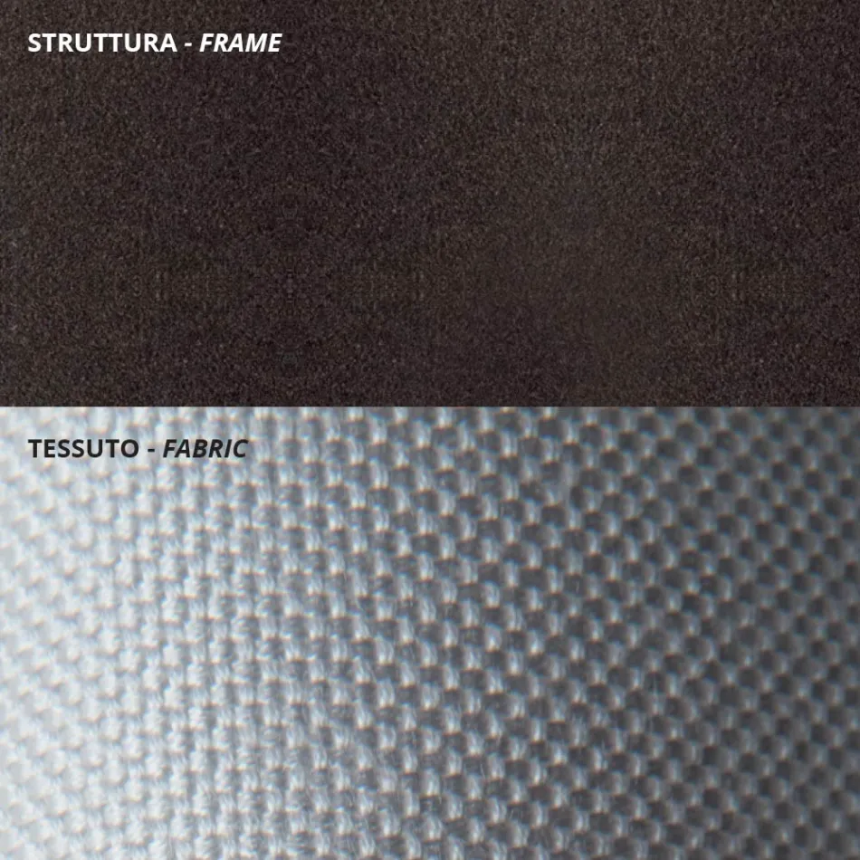 Low Garden Armchair in Galvanized Steel with Armrests Made in Italy - Selvaggia Viadurini