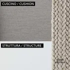 Low Garden Armchair with Cushion Included Made in Italy - Prato Viadurini